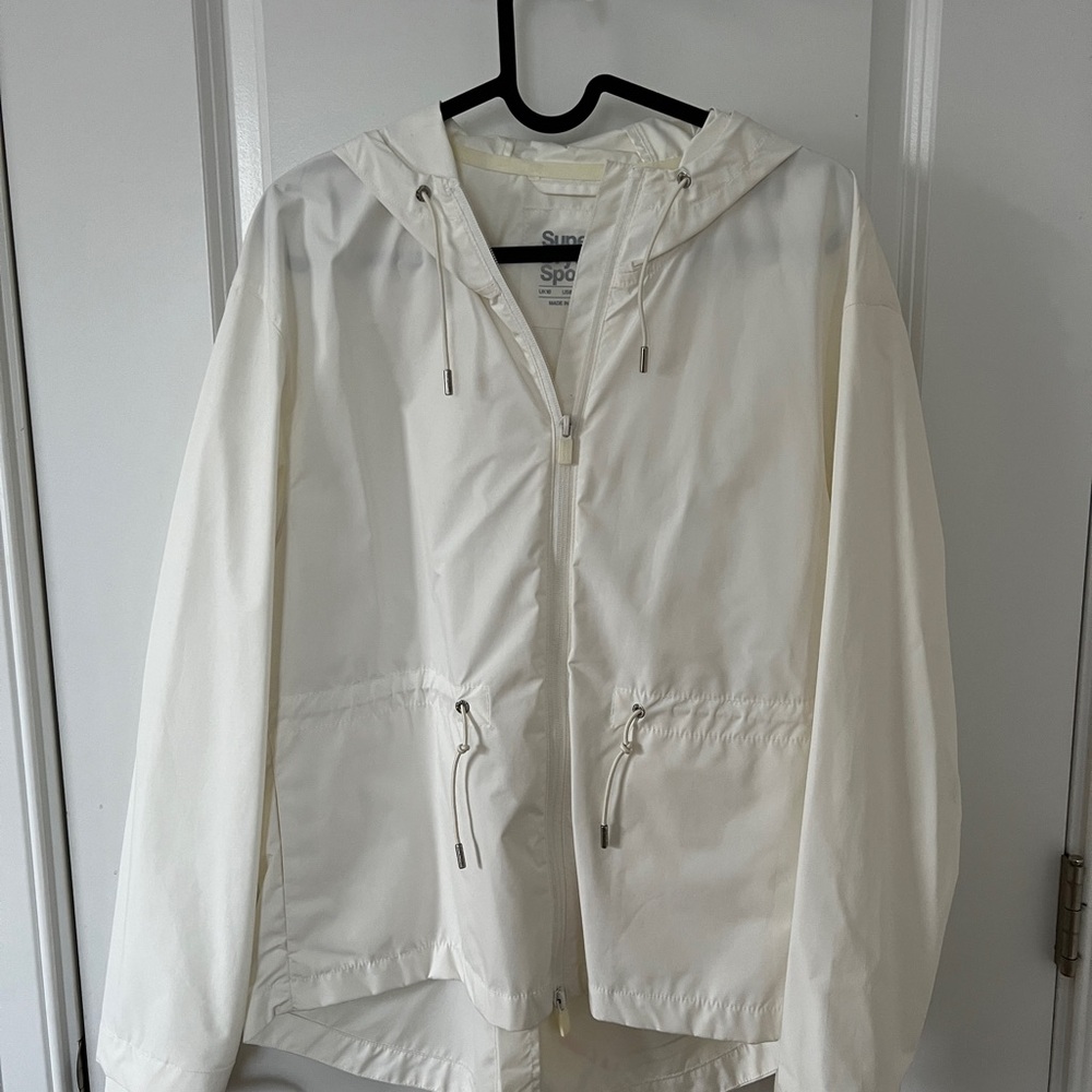 SuperDry Sport Women's White Jacket - US 6 - EU 38